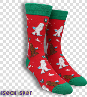 Mythical Kissmas Christmas Socks By Socksmith   Sock  HD Png Download