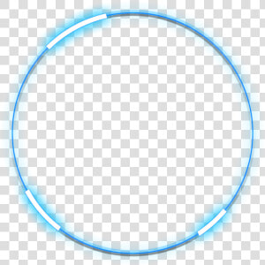  neon  round  blue  freetoedit  circle  frame  border   Circle  HD Png Download