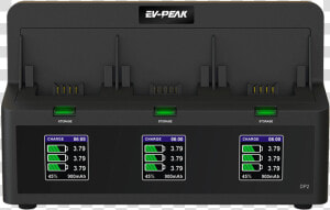 Ev peak Dp2 3 Channel Intelligent Bebop 2 Drone Battery   Display Device  HD Png Download