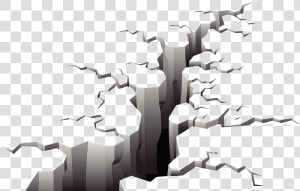 Crack In The Ground Earthquake Illustration   Ground Crack Png  Transparent Png