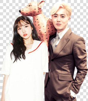 Suho Exo Twicenayeon Twice Nayeon Suyeon Exotwice Once   Exo Suho And Twice Nayeon  HD Png Download