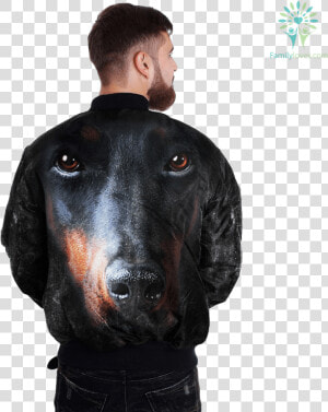 Doberman Pinscher Over Print Jacket  tag Familyloves   Give A Man A Motorcycle  HD Png Download