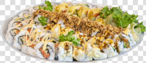 Sushi Platter Photoshopped   California Roll  HD Png Download