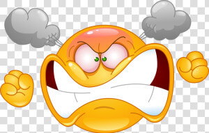 Steaming Mad Emoji 99 Decal   Furious Clipart  HD Png Download