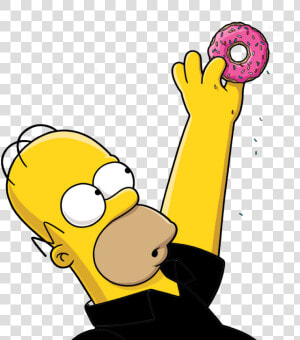 It Shows All The Stains   Homer Simpson Grabbing Donut  HD Png Download