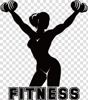 Physical Fitness Fitness Centre Silhouette   Woman Fitness Silhouette Png  Transparent Png