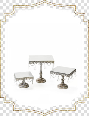 Shop preview Antique Silver Chandelier Square Cake   Picture Frame  HD Png Download