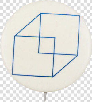 Blue And White Cube Art Button Museum   Example Of Volume Of A Cube Postulatem  HD Png Download