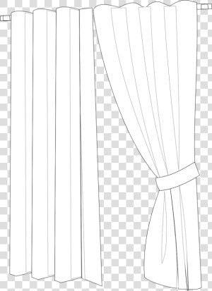 Colouring Picture Of A Curtain  HD Png Download