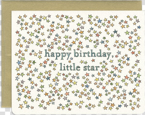 Star Strewn Birthday Greeting Card   Birthday Star Card  HD Png Download