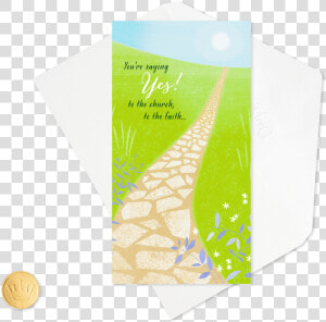 Stone Path Confirmation Money Holder Card   Graphic Design  HD Png Download