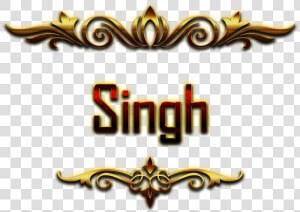 Singh Decorative Name Png   Hunter Name  Transparent Png