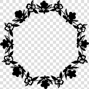  frames  frame  borders  border  round  circle  circles   Circle Of Flowers Vector  HD Png Download