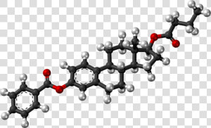 Estradiol Benzoate Butyrate Molecule Ball  HD Png Download