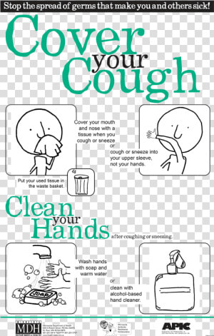 Cdc Says This Year S Flu Season   Cdc Cough Etiquette  HD Png Download