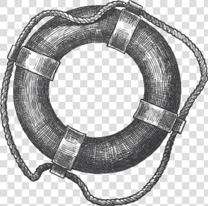 Life Preserver Image Black And White  HD Png Download