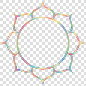 Chromatic Lotus Flower Line Art 7 No Background Clip   Om Namo Narayana Sanskrit  HD Png Download