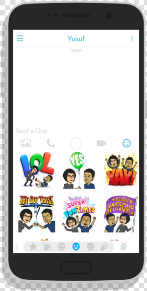 Use Friendmoji When Private Messaging Someone On Snapchat   Iphone  HD Png Download