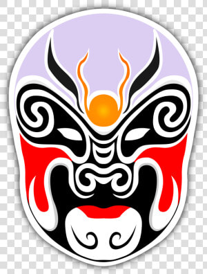 Chinese Masks Big Image   Chinese Opera Mask Vector  HD Png Download