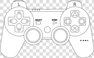 Manette Ps3 Dessin Png   Video Game Controller Clip Art  Transparent Png