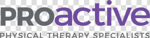 Proactive Physical Therapy Logo   Proactive Physical Therapy  HD Png Download