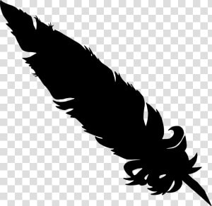 Feather Vector Image   Black Feather Transparent Background  HD Png Download