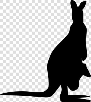 Kangaroo Silhouette   Kangaroo Silhouette Png  Transparent Png