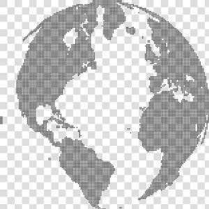 Globe Dots   Png World Globe Map Dots  Transparent Png