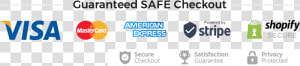 Guaranteed Safe Checkout   Safe Checkout Badge Shopify  HD Png Download