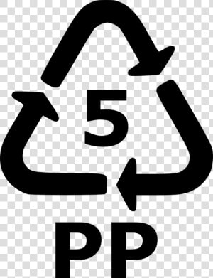 Recycle  5  Pp  Recycling  Plastic  Sign  Symbol  Icon   Simbolo De Reciclaje 5  HD Png Download