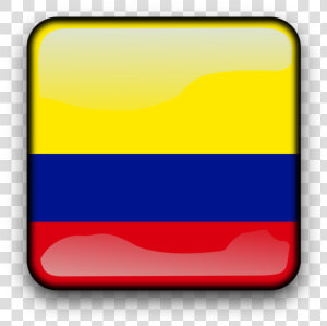 Square yellow line   Boton Bandera Colombia Png  Transparent Png