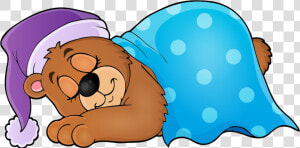 Bear Sleep Royalty free Clip Art   Clip Art Sleeping Bear  HD Png Download