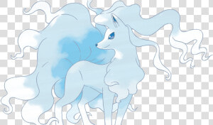 Pokemon Ninetales Alola Form  HD Png Download