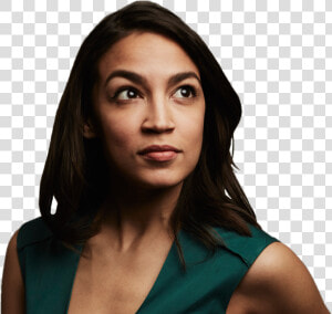 Alexandra Ocasio cortez Posing For A Campaign Image   Alexandria Ocasio Cortez Transparent  HD Png Download