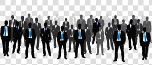 Man Standing Silhouette 2png   Crowd Suits Man Png  Transparent Png