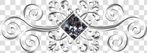 Silver  Square  Gem  Ornament  White  White metal    Golden Ornament Png  Transparent Png