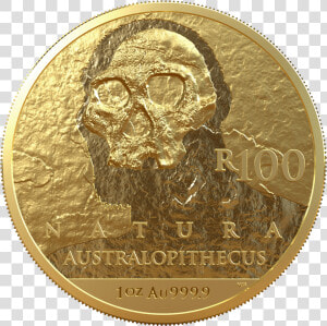 2019 Natura Hominids R100 1oz 24ct Gold Reverse   Cash  HD Png Download