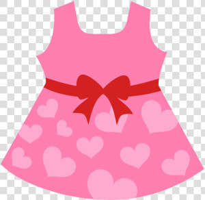 Baby Girl Clothesline Clipart 3 By Kyle   Pink Baby Dress Clipart  HD Png Download