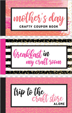 Mother S Day Crafty Coupon Book   Calligraphy  HD Png Download