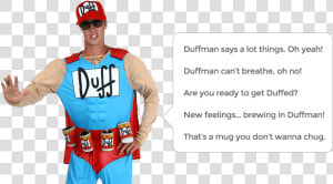 Duffman Quotes   Costume  HD Png Download