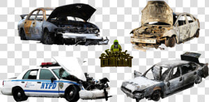 Police Car Png Clipart   Damaged Police Car Png  Transparent Png