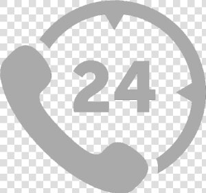 Transparent Hire Icon Png   Call 24 Hours Logo  Png Download