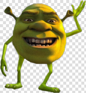 Sherk Sticker   Shrek Mike Wazowski Meme  HD Png Download