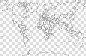 Map Of The World Black And White Labeled   Coloring World Map Colour  HD Png Download