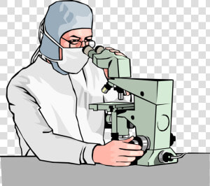 Vector Illustration Of Scientific Research Technician   Illustration  HD Png Download