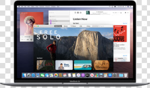 A Macbook Air Desktop Showing The Music  Tv  And Podcasts   Mac Os Catalina  HD Png Download