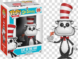 Cat In The Hat With Fish Bowl Us Exclusive Pop Vinyl   Funko Pop Cat In The Hat  HD Png Download