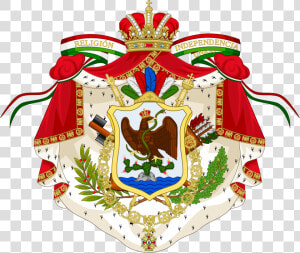 Coat Of Arms Of The First Mexican Empire   Third Mexican Empire Flag  HD Png Download