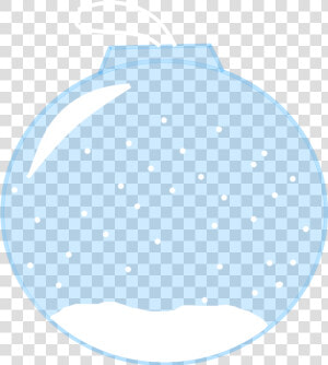 Snow Globe Christmas Ornament With The Snow Snowing   Circle  HD Png Download