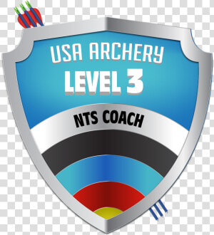 Level 3 Nts Coach Certification Icon   Usa Archery Level 3 Logo  HD Png Download